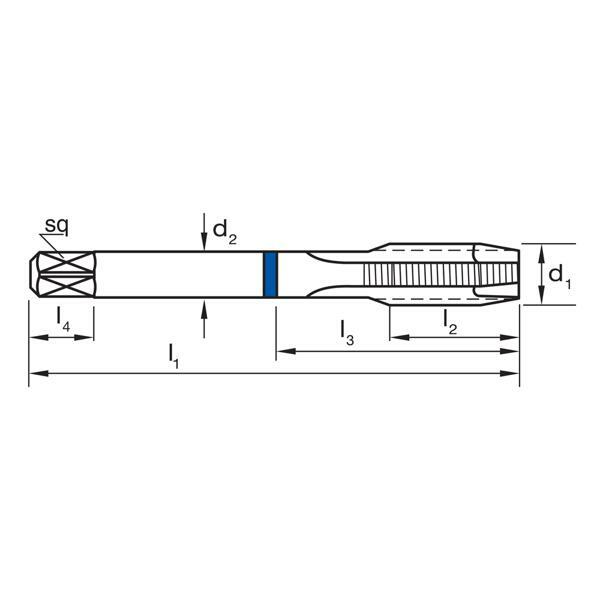 Sutton T484 G-BSPF Spiral Point Tap - HSS - AIMS Industrial Supplies