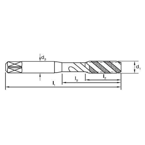 Sutton T504 Spiral Flute Tap With Point - M - R40 N2