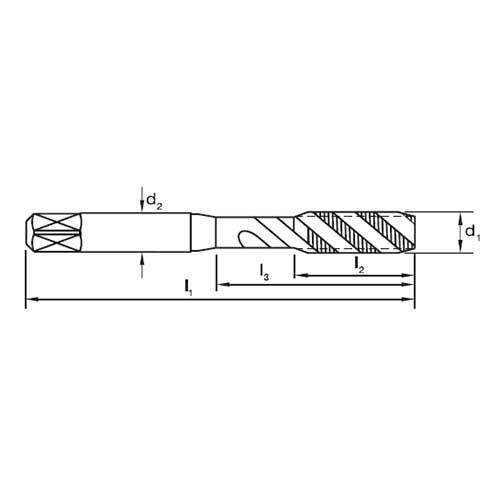Sutton T606 Spiral Flute Tap Without Point - M - R40 N2