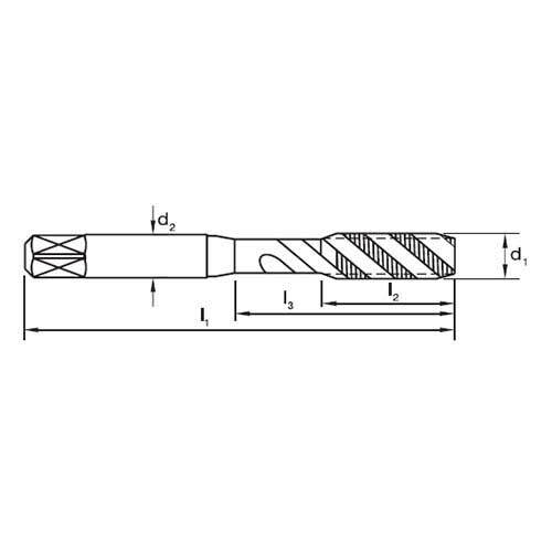 Sutton T607 Spiral Flute Tap Without Point - M - R40 N2