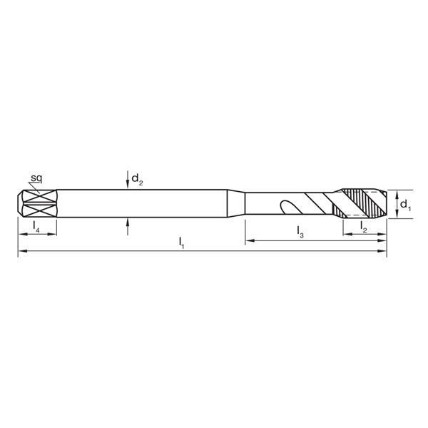 Sutton T691 UNC Spiral Flute Tap - R50 UNI Black Magic - HSSE V3 - AIMS Industrial Supplies