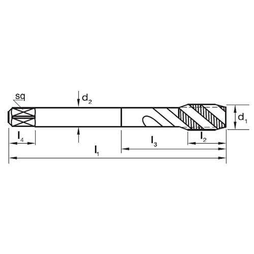 Sutton T699 Spiral Flute Tap R50 UNI Black Magic2