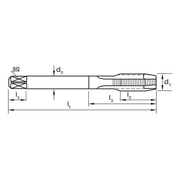 Sutton T700 BSPF Spiral Point Tap - Black Magic - HSSE V3 - AIMS Industrial Supplies