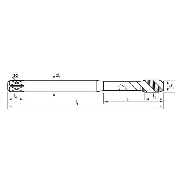 Sutton T701 UNF Spiral Flute Tap - Premium HSS Blue - AIMS Industrial Supplies