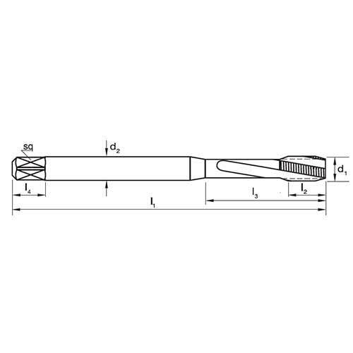 Sutton T790 Spiral Flute Tap - R15 Ti - UNJC - AIMS Industrial Supplies