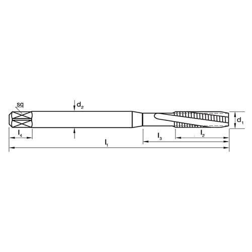Sutton T795 Spiral Flute Tap R10 Ni - UNJF - AIMS Industrial Supplies