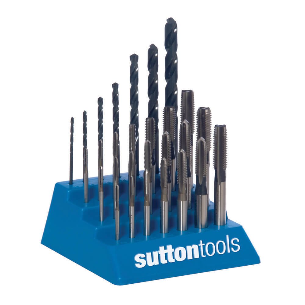 Sutton T901SDT1 Metric Tap and Drill Set 28 piece (Taper/Inter/Bottom) HSS - AIMS Industrial Supplies