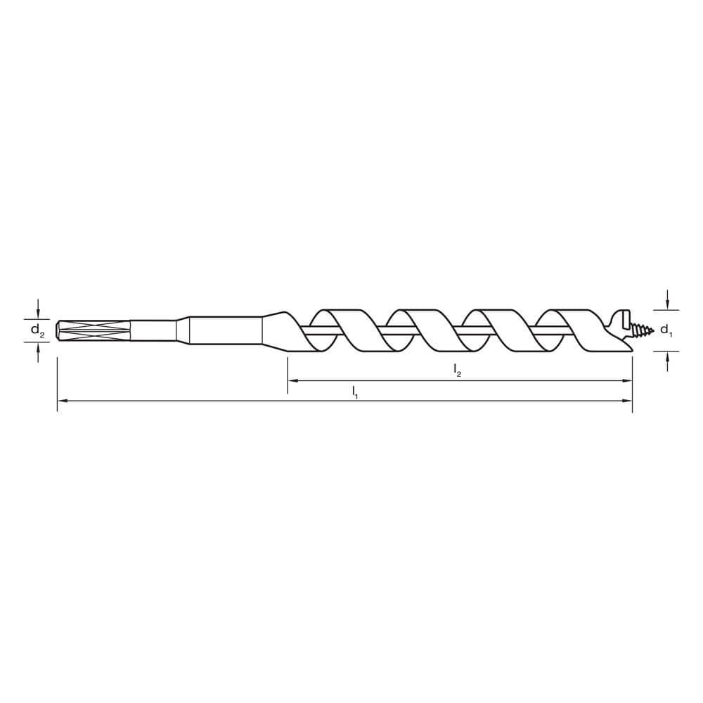Sutton Tools D512 Long Length Drill Bit 460mm to 500mm - Alloy Steel - AIMS Industrial Supplies