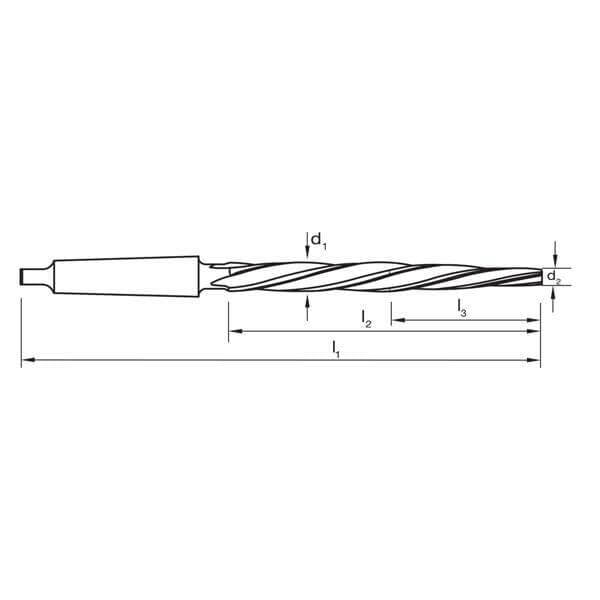 Sutton Tools R104 Morse Taper Shank Bridge Reamer - HSS - AIMS Industrial Supplies