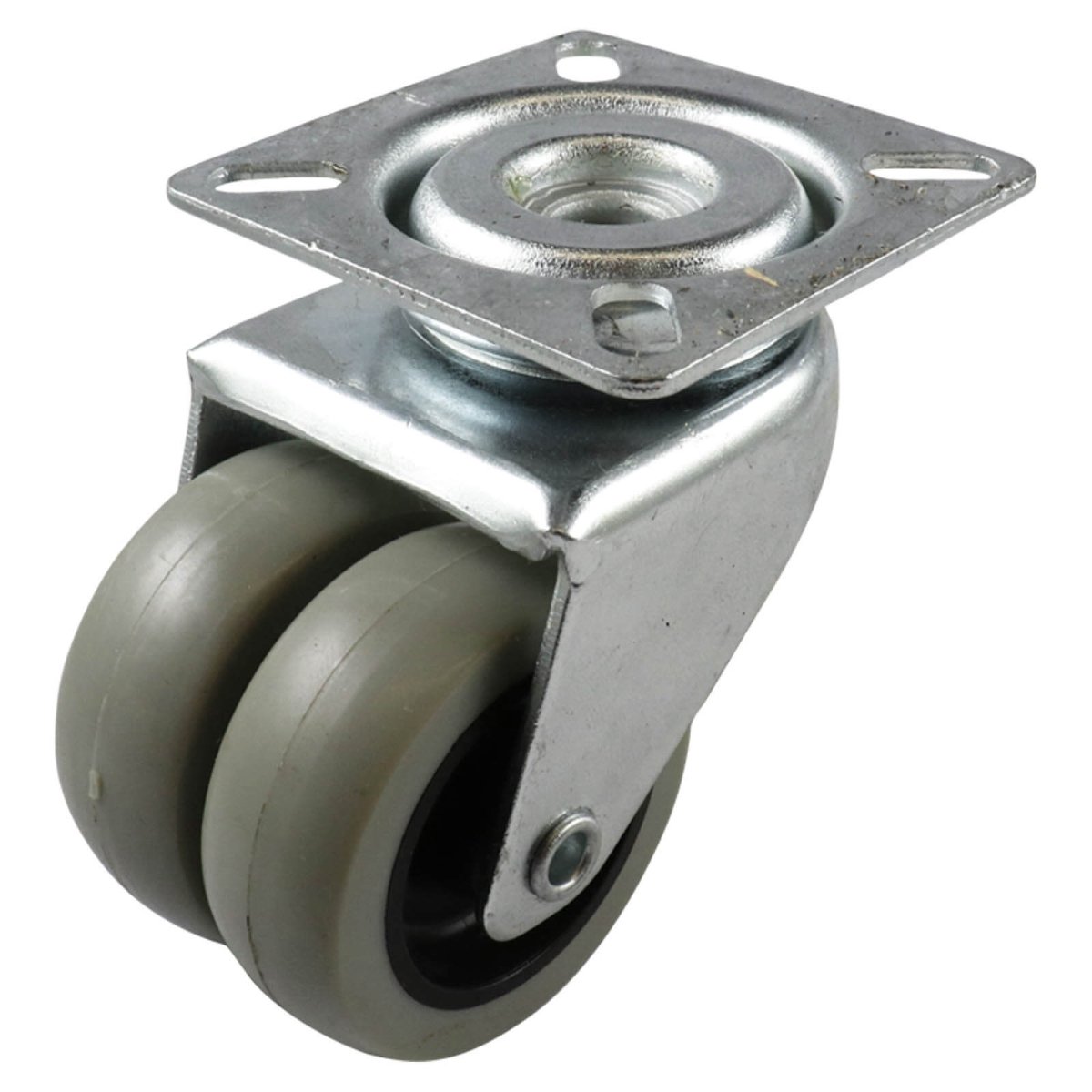 Swivel Bolt Hole Castor - Rubber Wheel, Grey G1 Series - AIMS Industrial Supplies