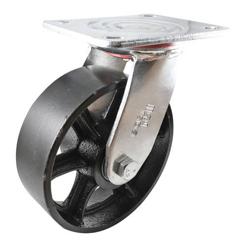 Swivel Plate Castor - Cast Iron Wheel J3 Series - AIMS Industrial Supplies