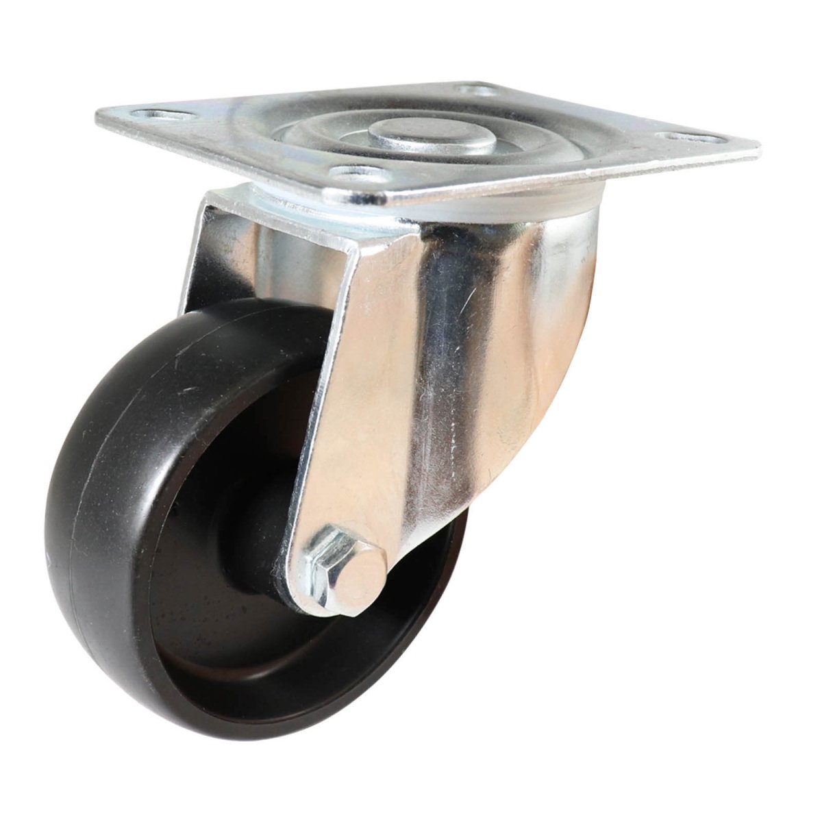 Swivel Plate Castor - Nylon Wheel, Black I4 Series - AIMS Industrial Supplies