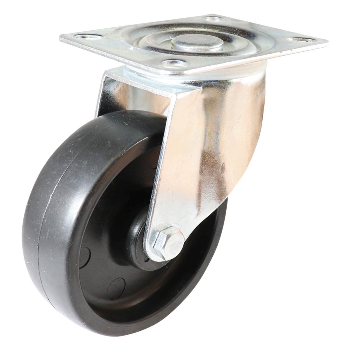 Swivel Plate Castor - Nylon Wheel, Black I4 Series - AIMS Industrial Supplies