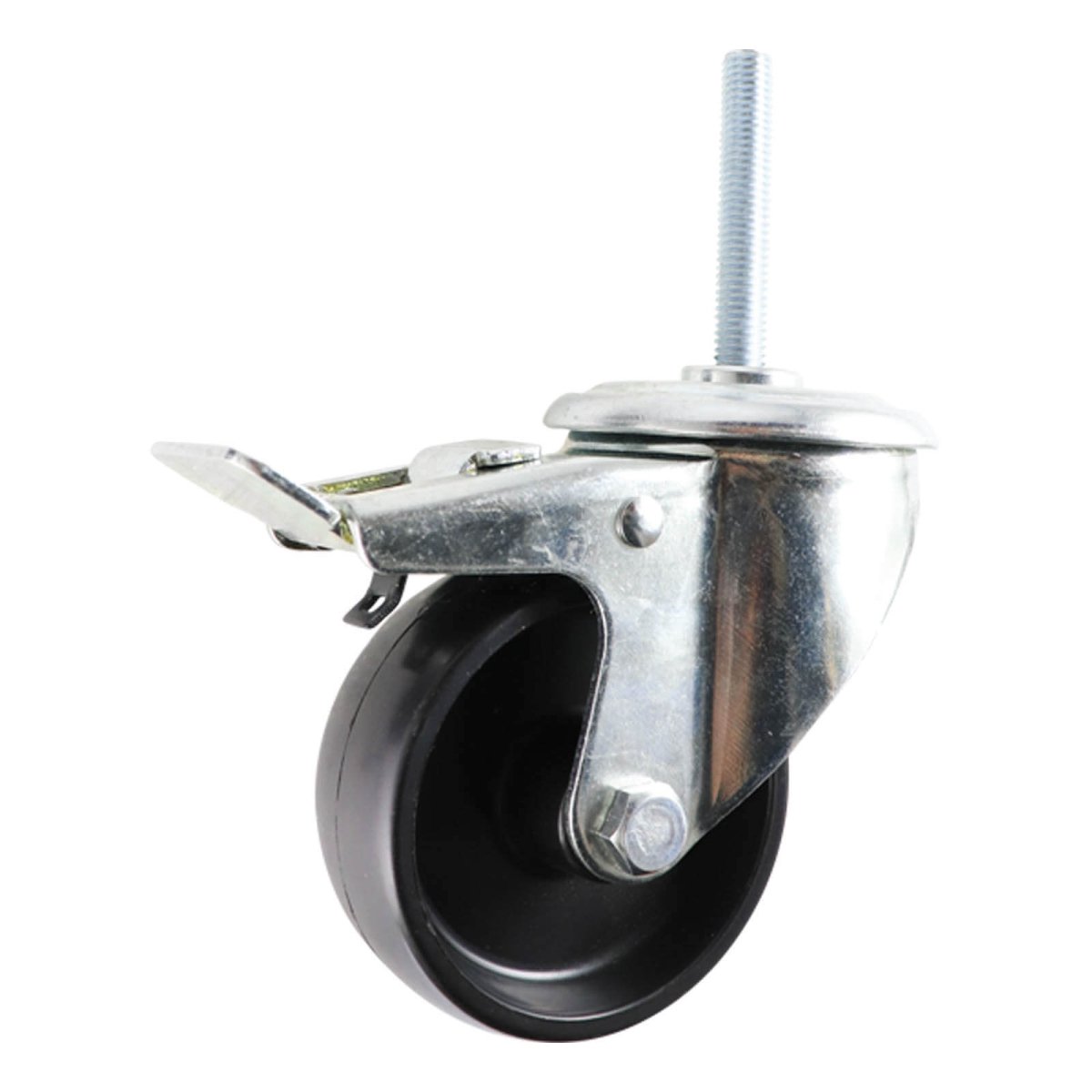Swivel Stem Castor - Polypropylene Wheel, Black I4 Series - AIMS Industrial Supplies