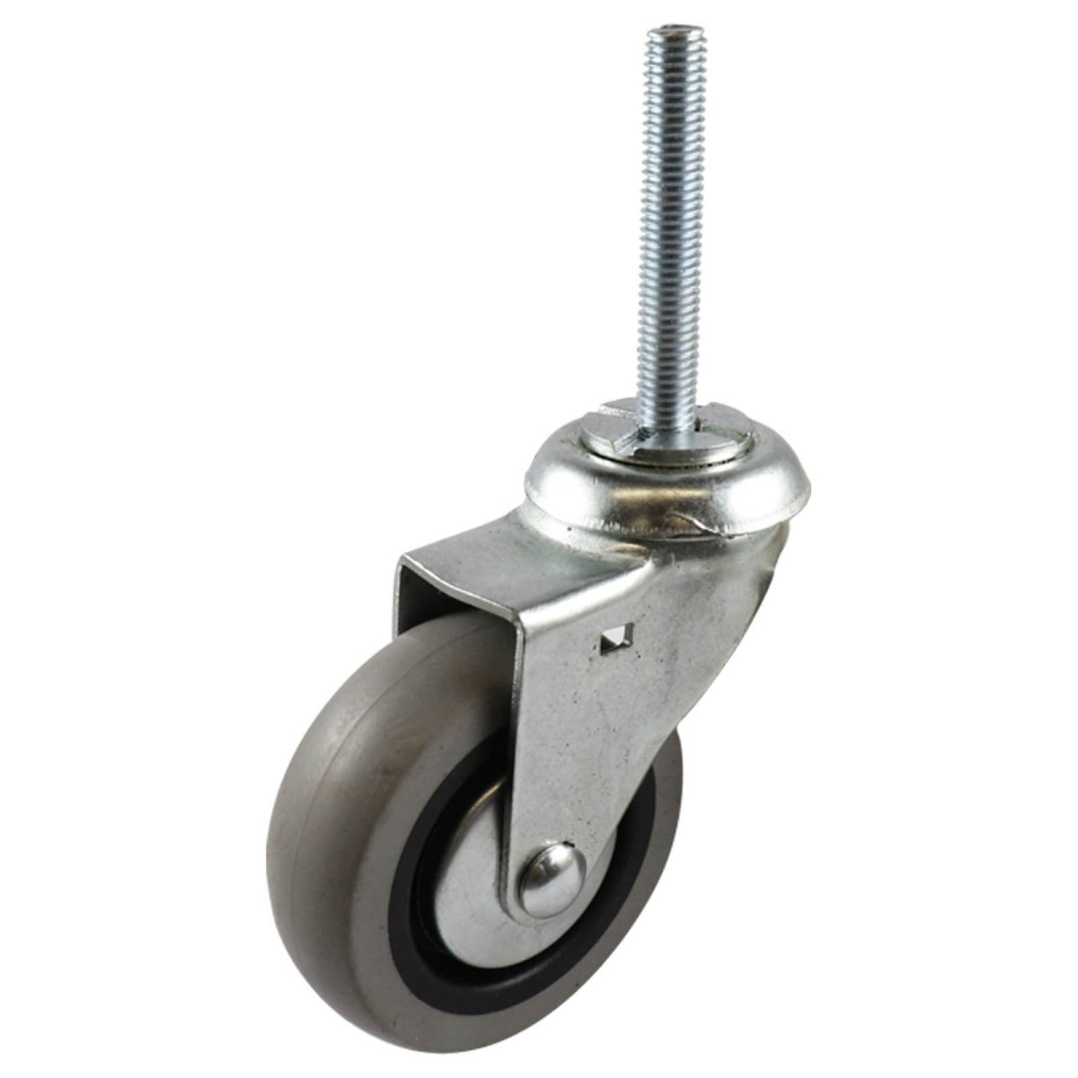 Swivel Stem Castor - Rubber Wheel, Grey G1 Series - AIMS Industrial Supplies