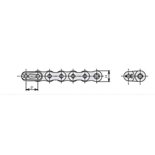SY ASA Roller Chain Aqua Series Duplex 3