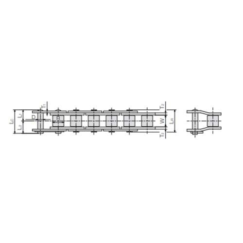 SY BS Roller Chain Aqua Series Duplex - AIMS Industrial Supplies