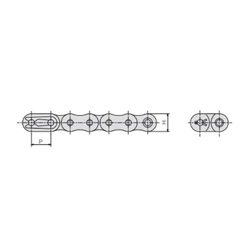 SY BS Roller Chain Aqua Series Duplex - AIMS Industrial Supplies