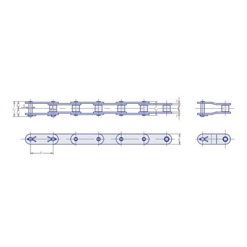 SY Roller Chain Double Pitch 304 Stainless Steel - AIMS Industrial Supplies