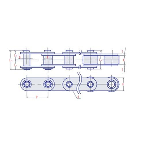 SY Roller Chain Hollow Pin Double Pitch2