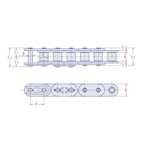 SY Roller Chain Straight Plate Simplex - AIMS Industrial Supplies