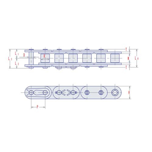 SY Roller Chain Straight Plate Simplex 2