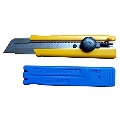 Tajima 25mm Rock Hard Snap Blade Knife (Dial Blade Lock) LC650 - AIMS Industrial Supplies
