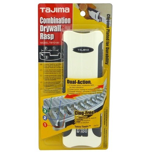 Tajima Combination Plaster Rasp 180mm - AIMS Industrial Supplies
