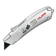 Tajima V-Rex Safety Blade Knife - Silver (Includes 3 x 22mm Blade) - AIMS Industrial Supplies