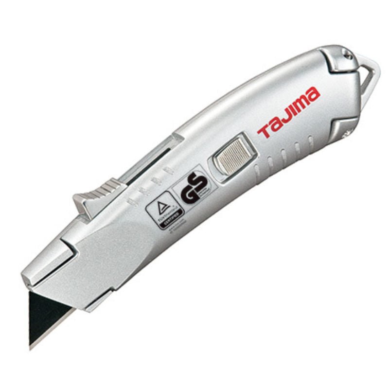 Tajima V-Rex Safety Blade Knife - Silver (Includes 3 x 22mm Blade) - AIMS Industrial Supplies