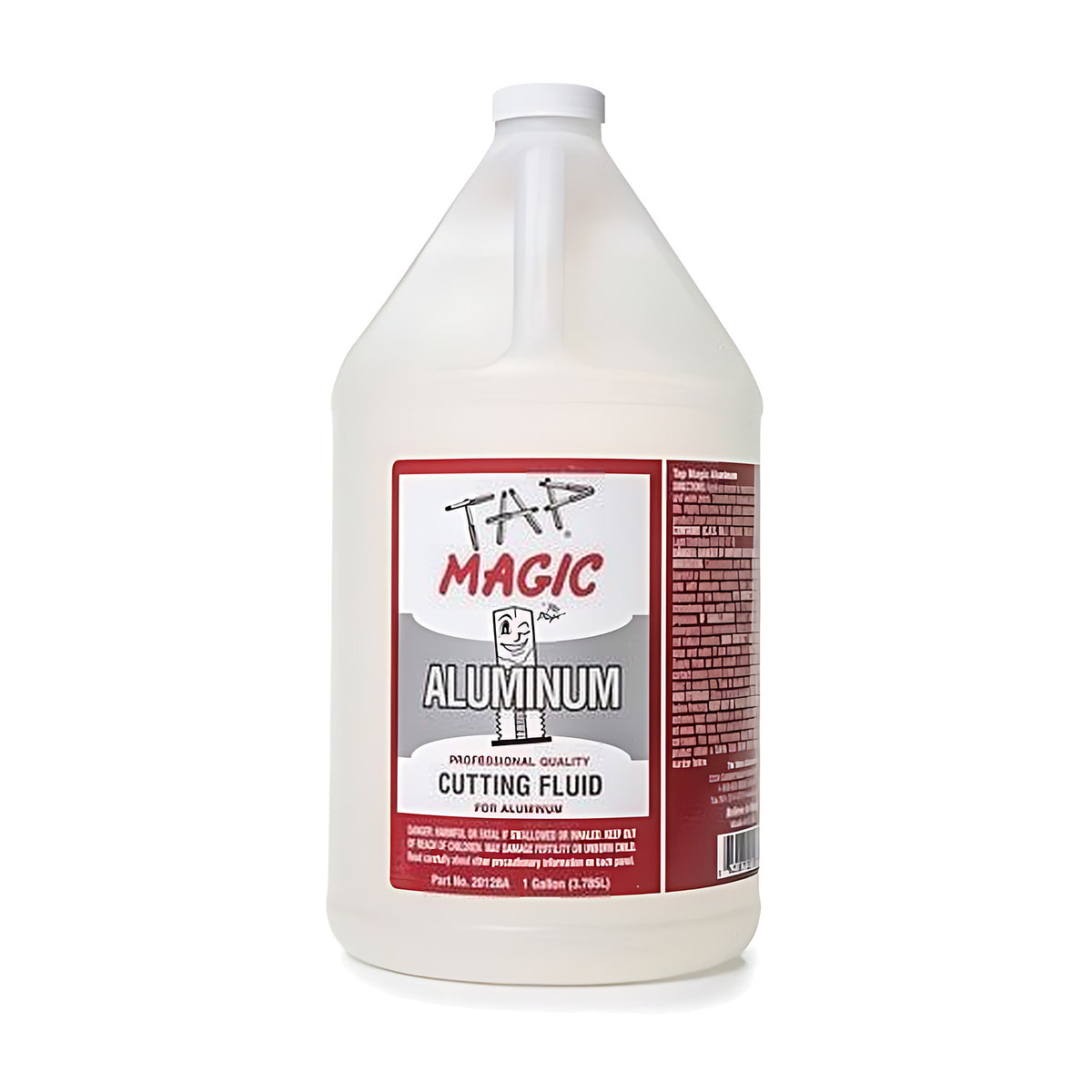 Tap Magic Aluminium cutting fluid in a 1 gallon (3.785L) jug with red and white label