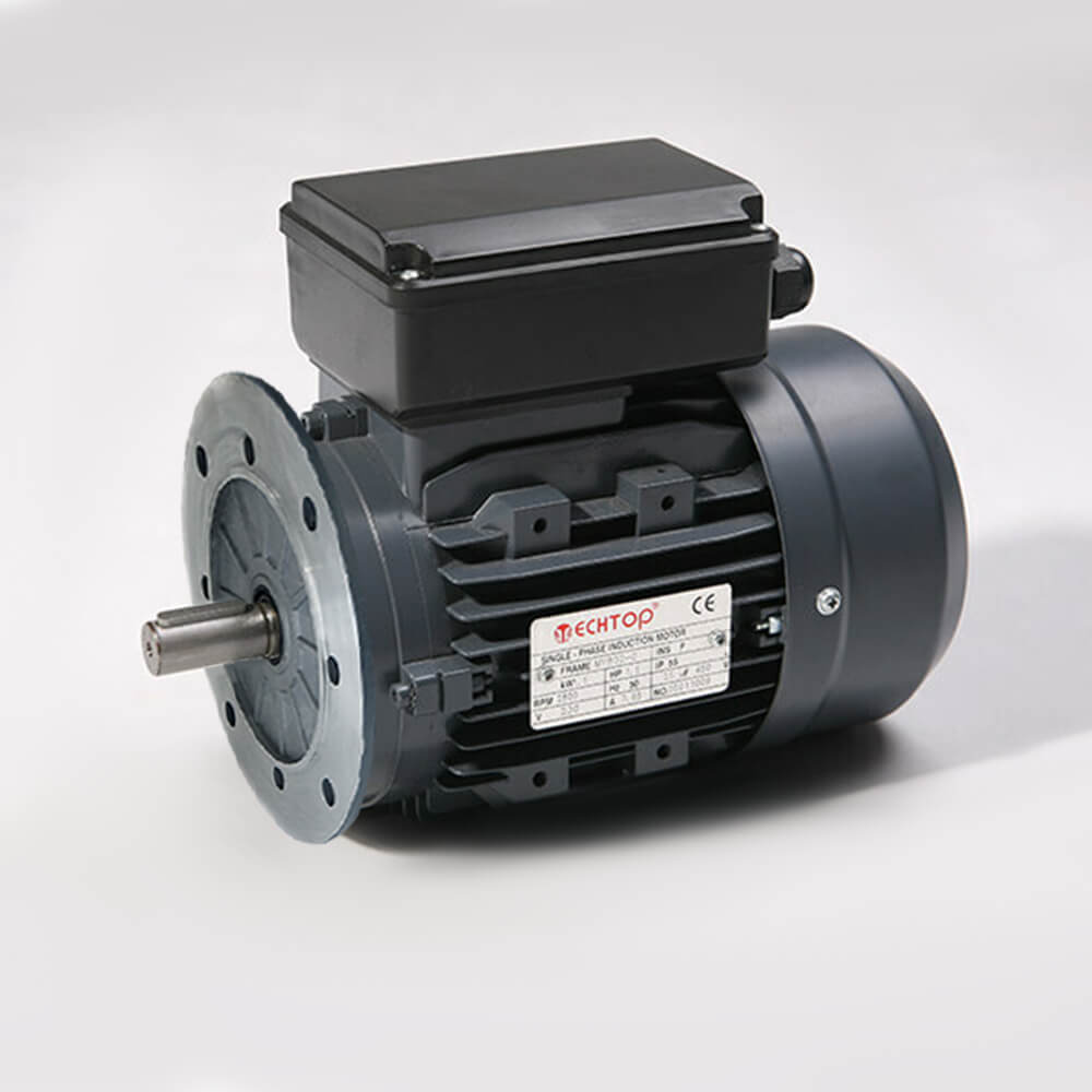 TechTop 0.09kW 0.12 HP Motor 240V 1 Phase 4 Pole, 1370 RPM, Flange Mount TA4A0097TMY