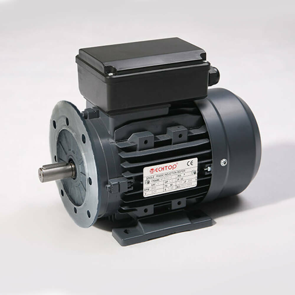 TechTop 0.37kW 1/2 HP Motor 1 Phase 4 Pole, 1400 RPM, Foot & Flange TA4A0374TMY