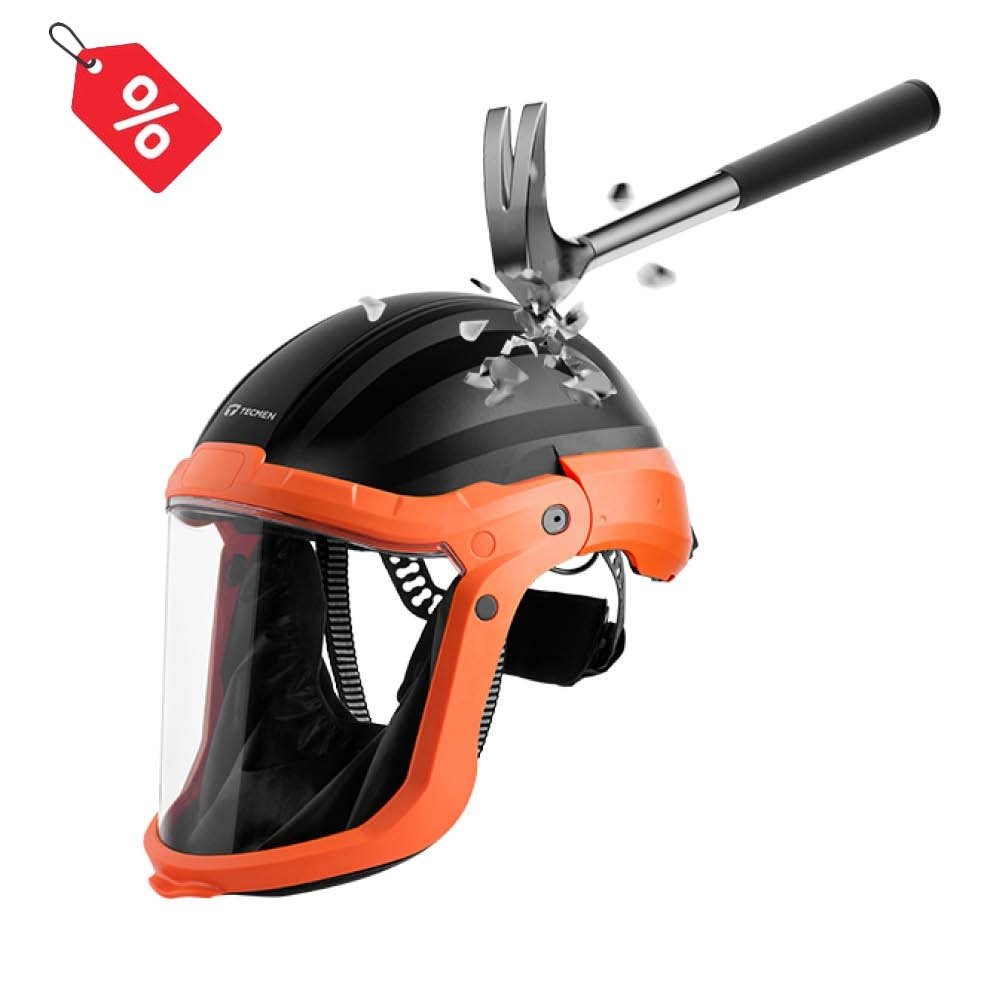Tecmen PAPR Freflow V1 Face Shield With G20 - V Hardhat - 703420 - AIMS Industrial Supplies