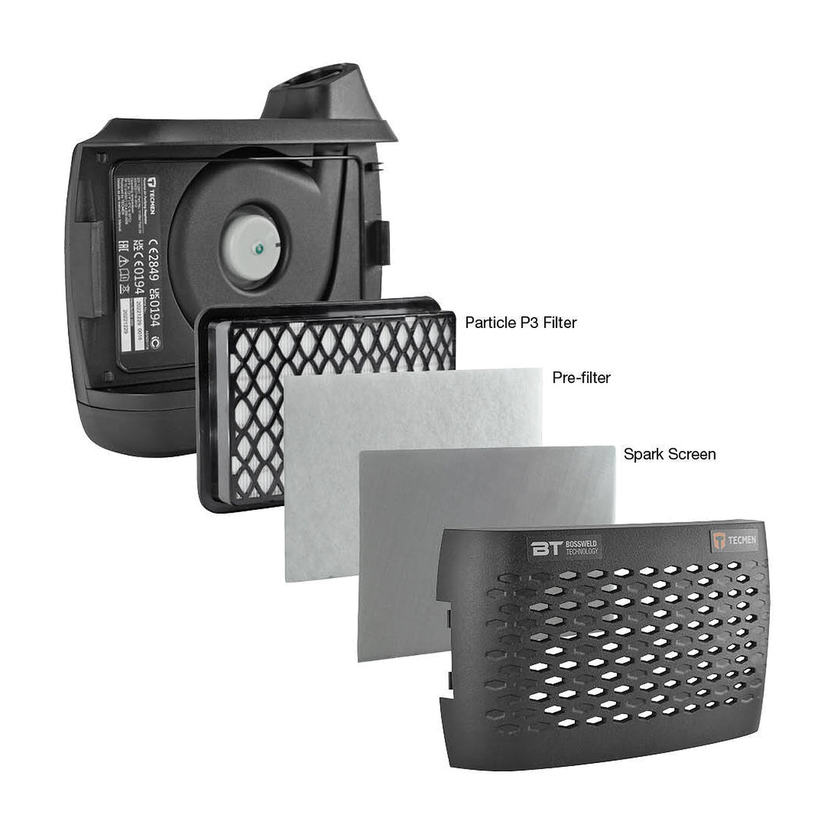 Tecmen Welding Helmet PAPR Freeflow iMUX TM16 - 703200