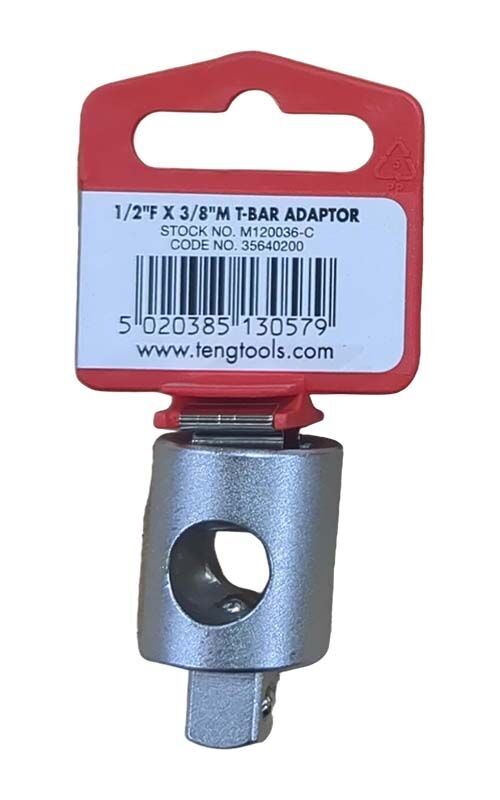 Teng 1/2" F To 3/8" M & T-Bar Adaptor1