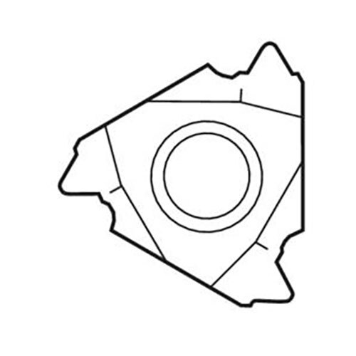 Thread Turning Insert 16EL - Whitworth, Taper Thread  Grade-CP5004