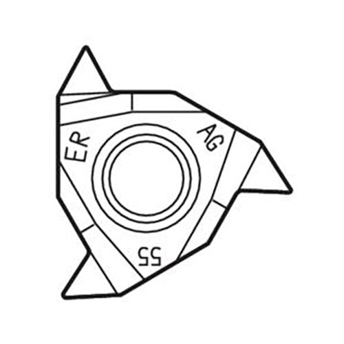 Thread Turning Insert 16ER - V Profile 55° Thread Grade - CP500 (A) - AIMS Industrial Supplies
