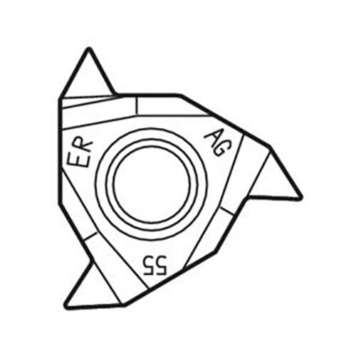 Thread Turning Insert 16ER-V Profile 55° Thread  Grade-CP500 (A)4