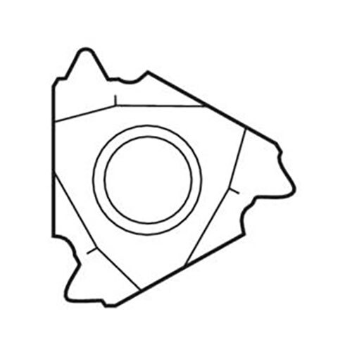 Thread Turning Insert 16NL - Whitworth, Taper Thread  Grade-CP5004