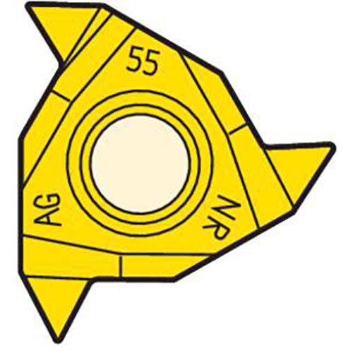Thread Turning Insert 16NR - V Profile 55° Thread Grade - CP500 (A) - AIMS Industrial Supplies