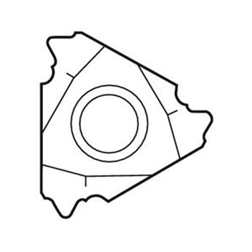 Thread Turning Insert 16NR - Whitworth, Taper Thread  Grade-CP5004