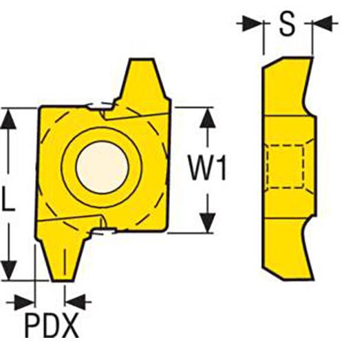 Thread Turning Insert 20NR - Am. ACME - G Thread Grade - CP300 - AIMS Industrial Supplies
