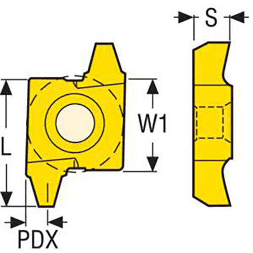 Thread Turning Insert 20NR - TR-DIN103 Thread  Grade-CP5002