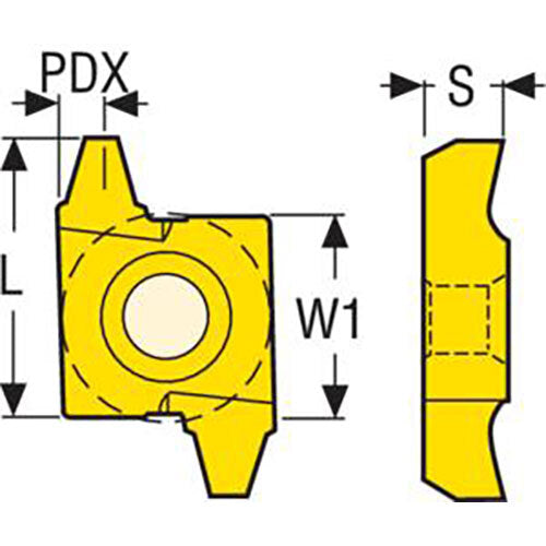 Thread Turning Insert 26ER - TR-DIN103 Thread  Grade-CP5002