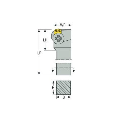 Thread Turning Toolholder Clamp (CER) - AIMS Industrial Supplies