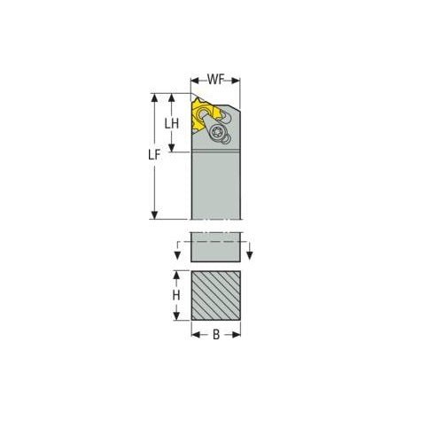 Thread Turning Toolholder Clamp (CER/L) - AIMS Industrial Supplies