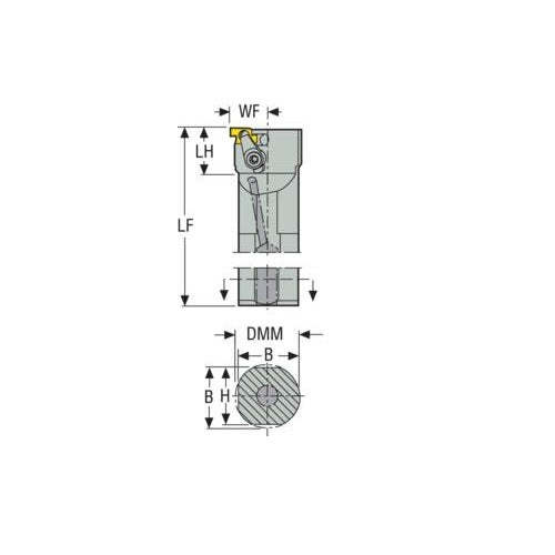 Thread Turning Toolholder Clamp - Coolant Passage (CNR/L)2