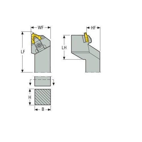 Thread Turning Toolholder Clamp - Upside Down - Heavy Duty (CER/L) - AIMS Industrial Supplies
