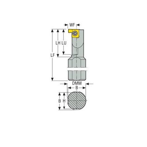 Thread Turning Toolholder Screw (SNR/L) 9mm Cutting Edge Length - AIMS Industrial Supplies